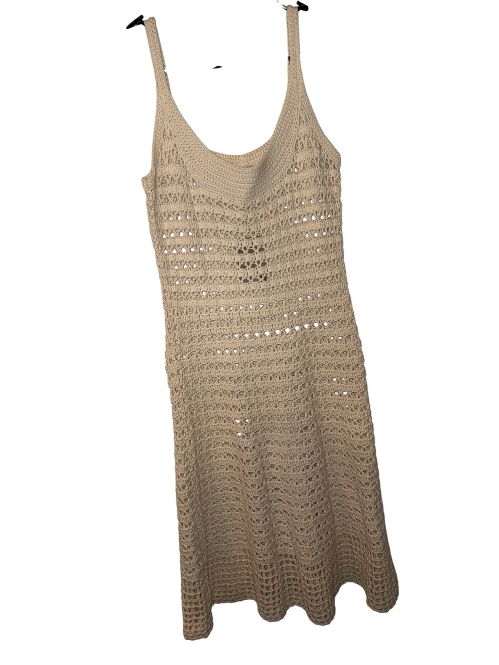 Tabitha by Anthropology size M Ivory Crochet Tank Midi Cover Up NWT Summer